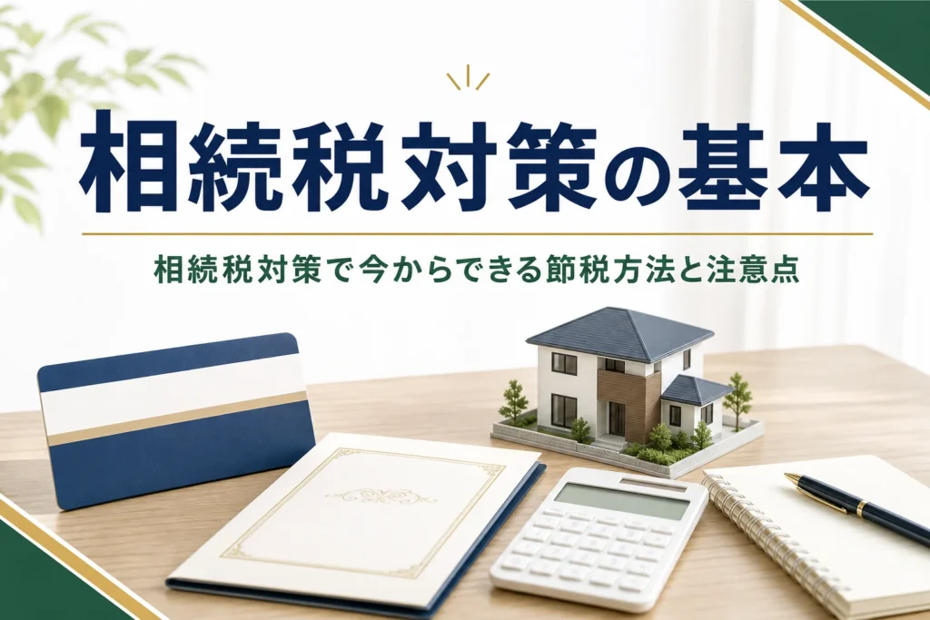 相続税対策で今からできる節税方法と注意点を一覧で解説する記事のアイキャッチ