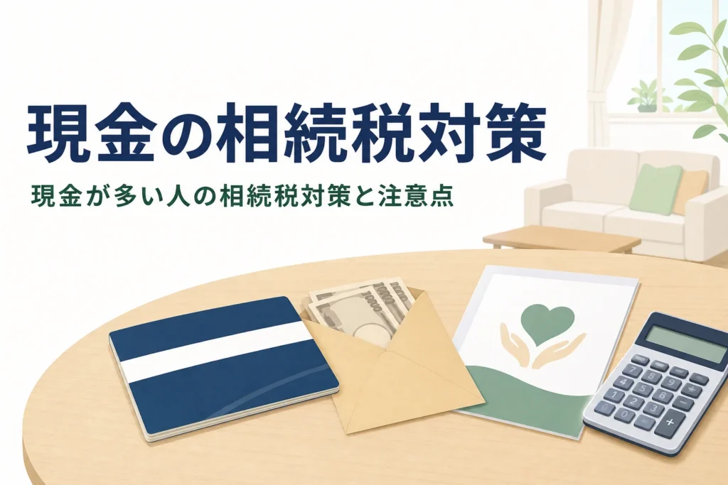 現金が多い人の相続税対策を解説する記事のアイキャッチ