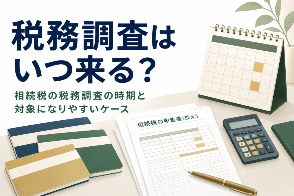 相続税の税務調査の時期と対象になりやすいケースを解説する記事のアイキャッチ