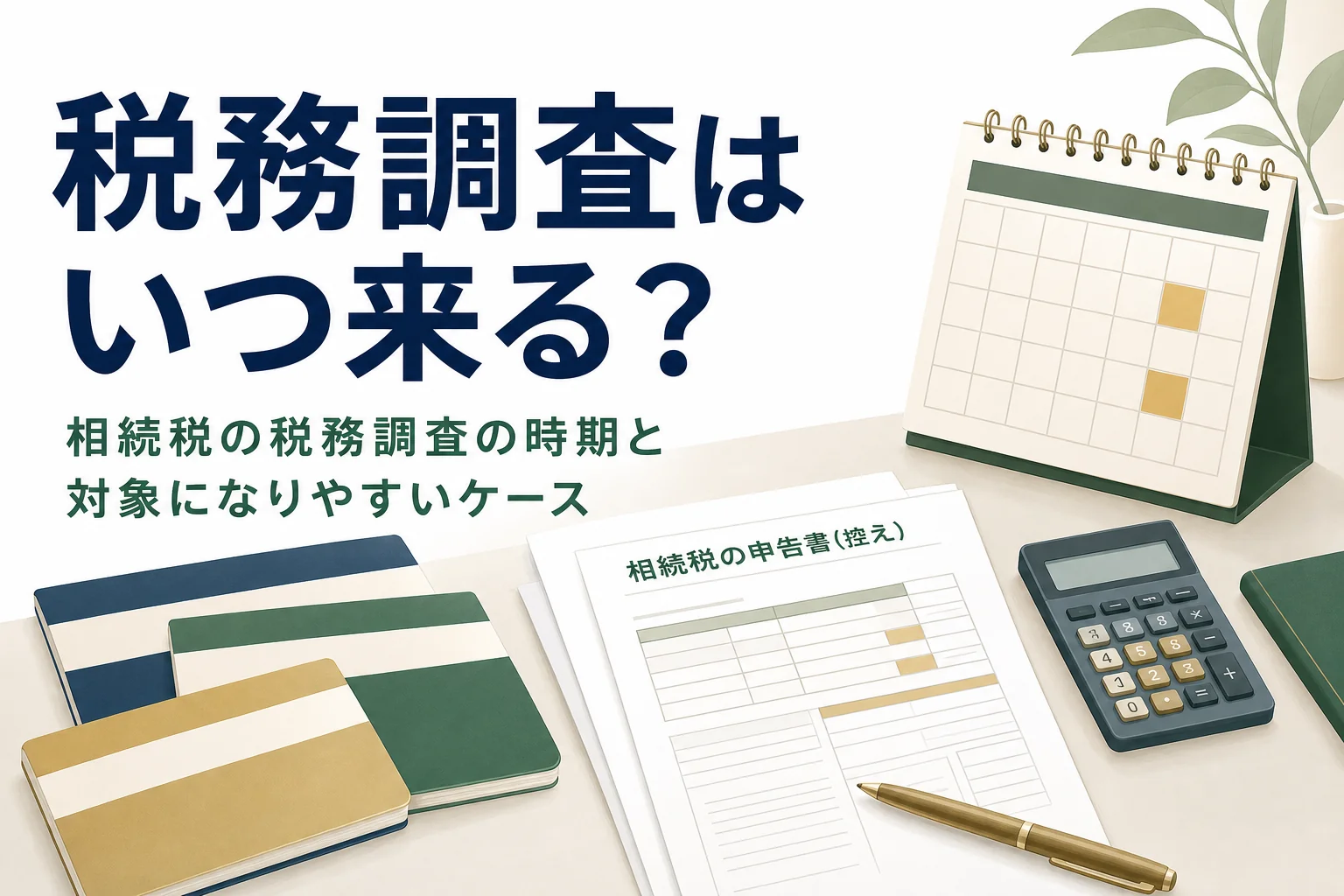 相続税の税務調査の時期と対象になりやすいケースを解説する記事のアイキャッチ