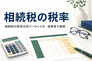 相続税の税率と速算表の見方を解説する記事のアイキャッチ