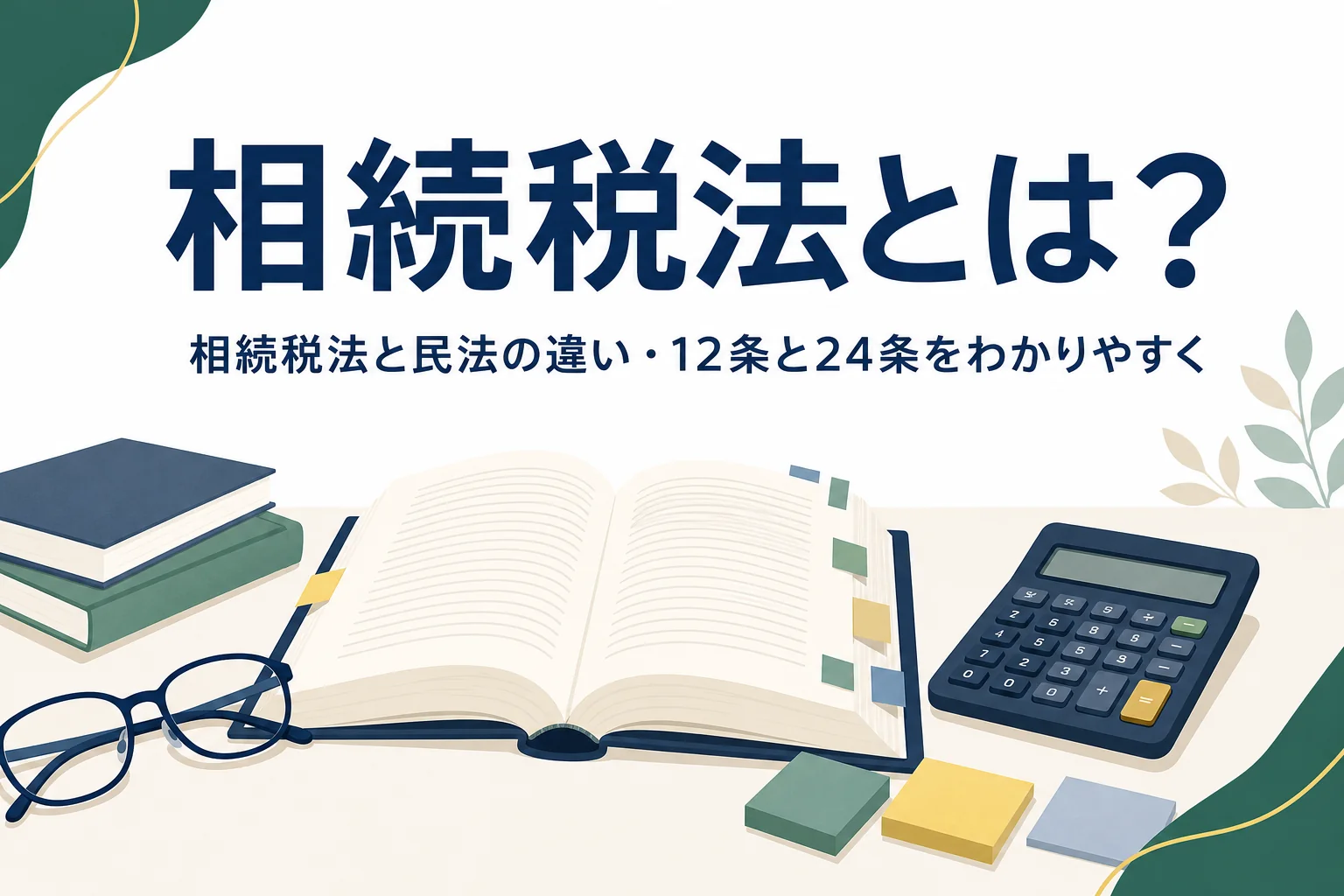 相続税法と民法の違いや主な条文を解説する記事のアイキャッチ