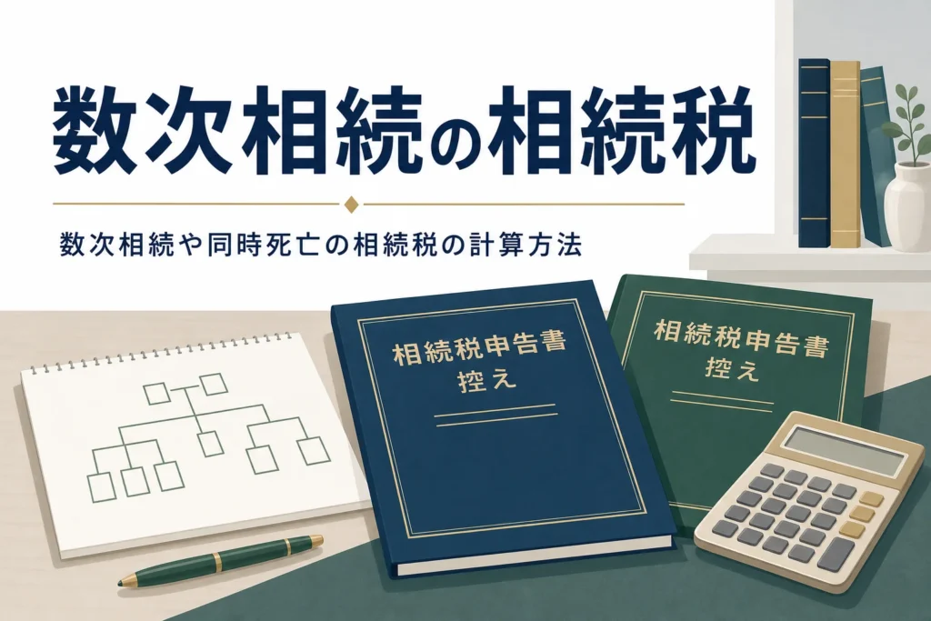 数次相続・同時死亡の相続税の計算を解説する記事のアイキャッチ