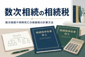 数次相続・同時死亡の相続税の計算を解説する記事のアイキャッチ
