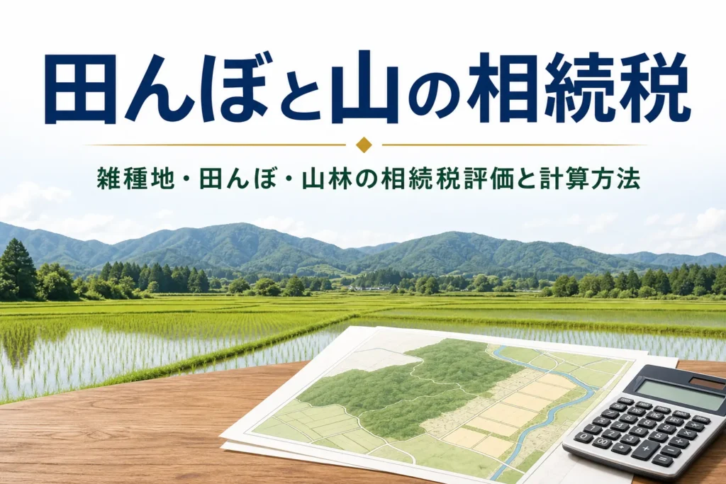 雑種地・田んぼ・山林の相続税評価を解説する記事のアイキャッチ