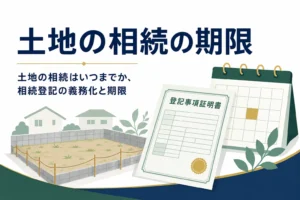 土地の相続はいつまでか、相続登記の義務化と期限を解説する記事のアイキャッチ