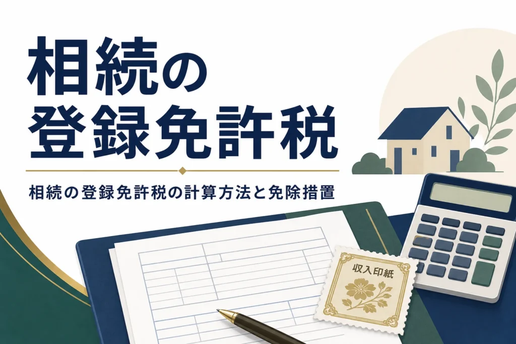 相続の登録免許税の計算方法と免除措置を解説する記事のアイキャッチ
