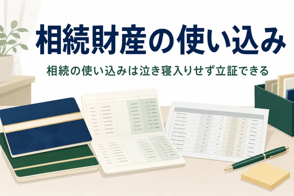 相続財産の使い込みの立証方法と税務調査への影響を解説する記事のアイキャッチ