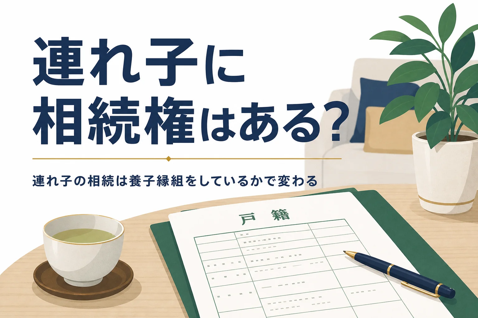 再婚相手の連れ子に相続権があるかを解説する記事のアイキャッチ