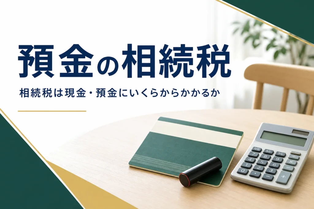 相続税は現金・預金にいくらからかかるかを解説する記事のアイキャッチ