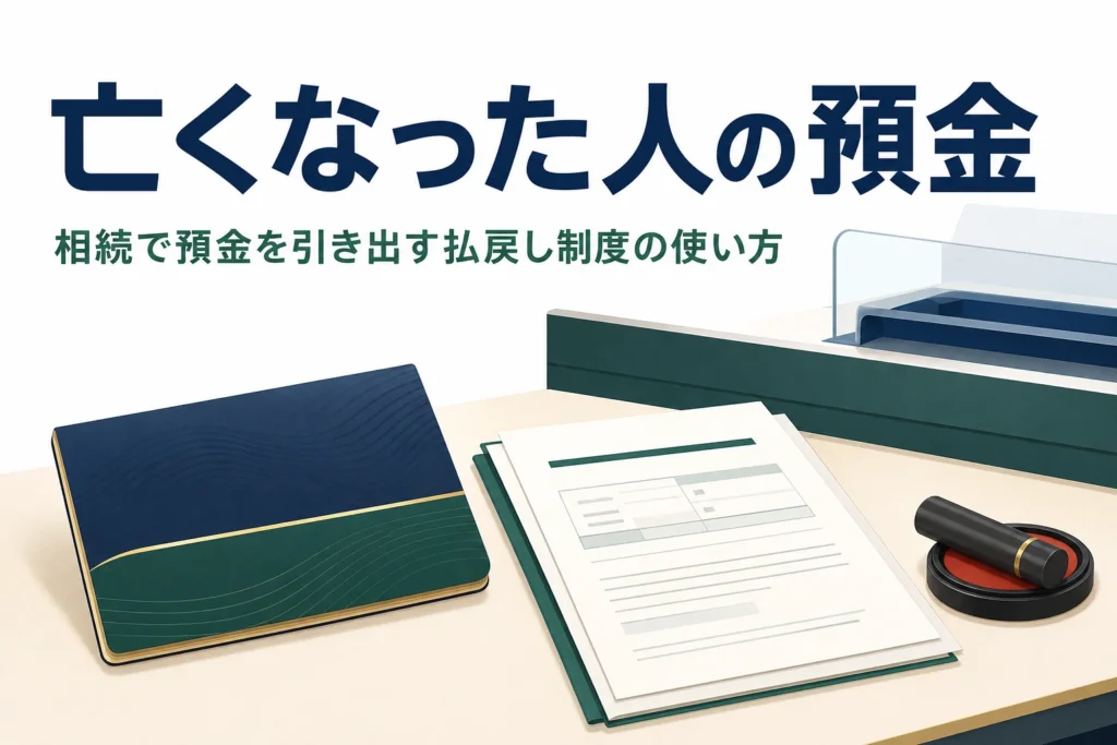 亡くなった人の預金を引き出せる相続預金の払戻し制度を解説する記事のアイキャッチ