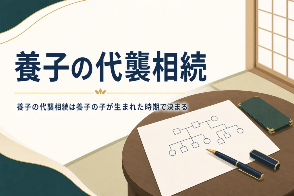 「養子の代襲相続」を解説する記事のアイキャッチ