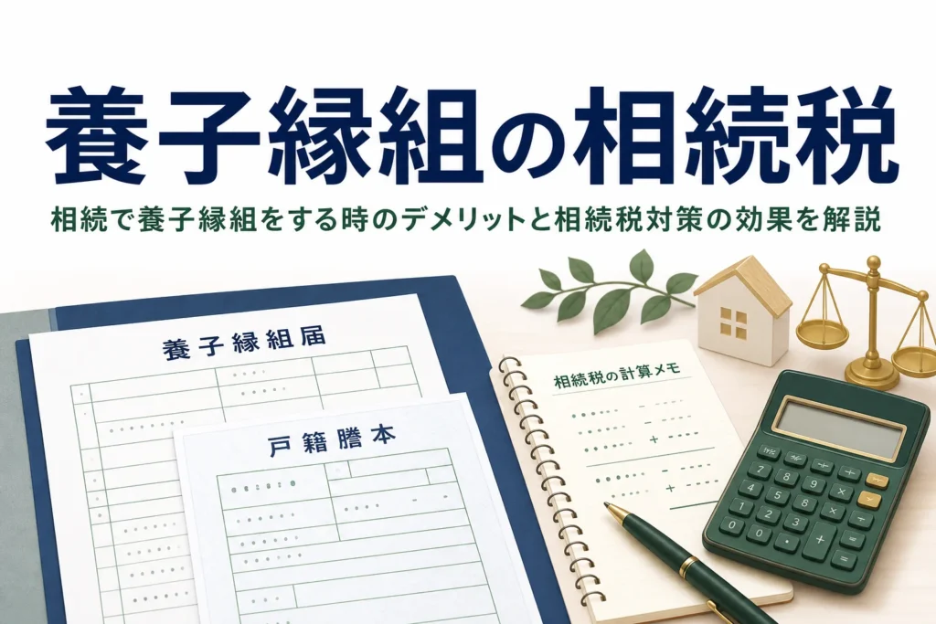 相続で養子縁組をする時のデメリットと相続税対策の効果を解説する記事のアイキャッチ