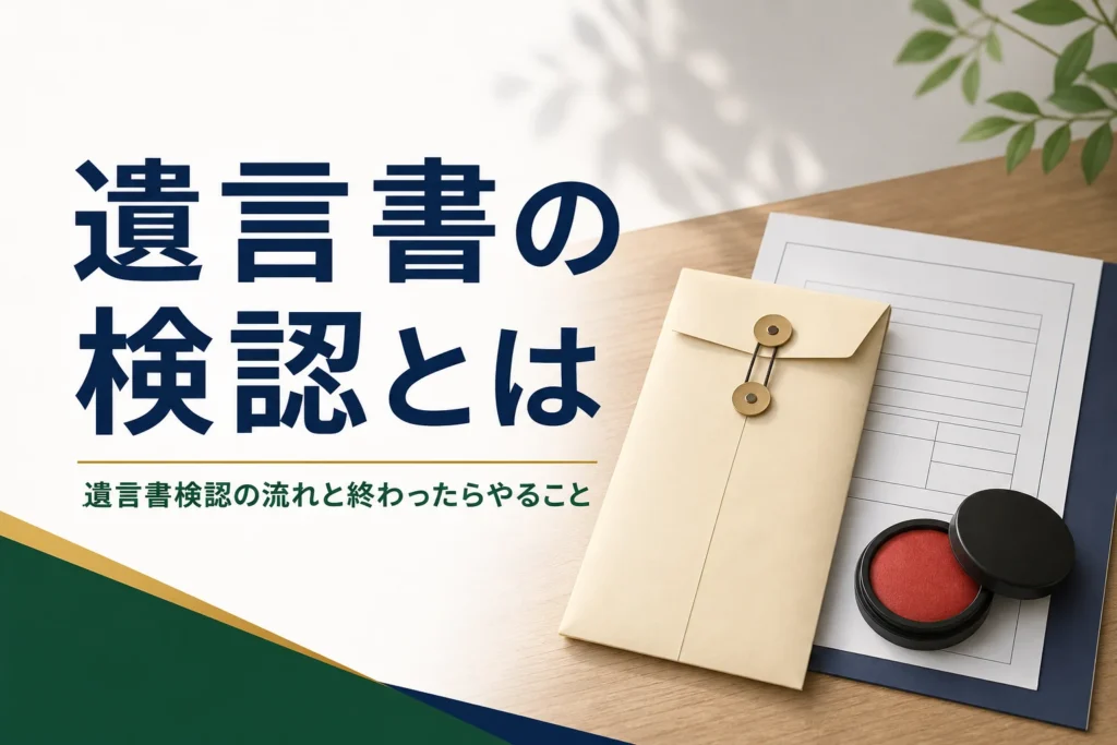 遺言書の検認の流れと検認後の手続きを解説する記事のアイキャッチ