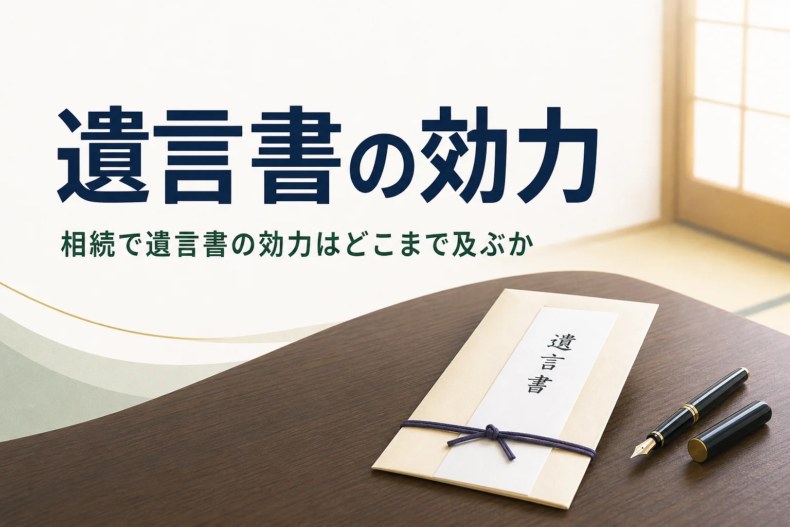 相続での遺言書の効力と無効になるケースを解説する記事のアイキャッチ