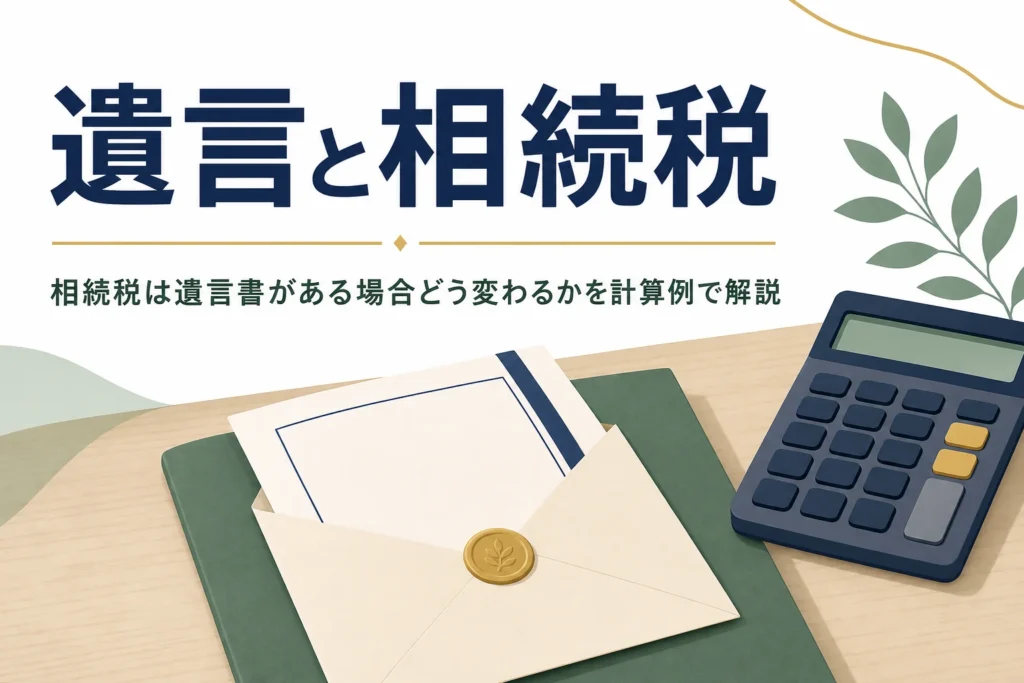 「遺言と相続税」を解説する記事のアイキャッチ